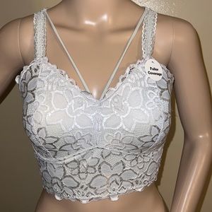 Size S, silver Daytrip (Buckle brand) bralette.